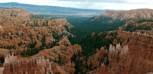 The view right outside our cabin at Bryce Canyon Lodge. Tomorrow we explore!
